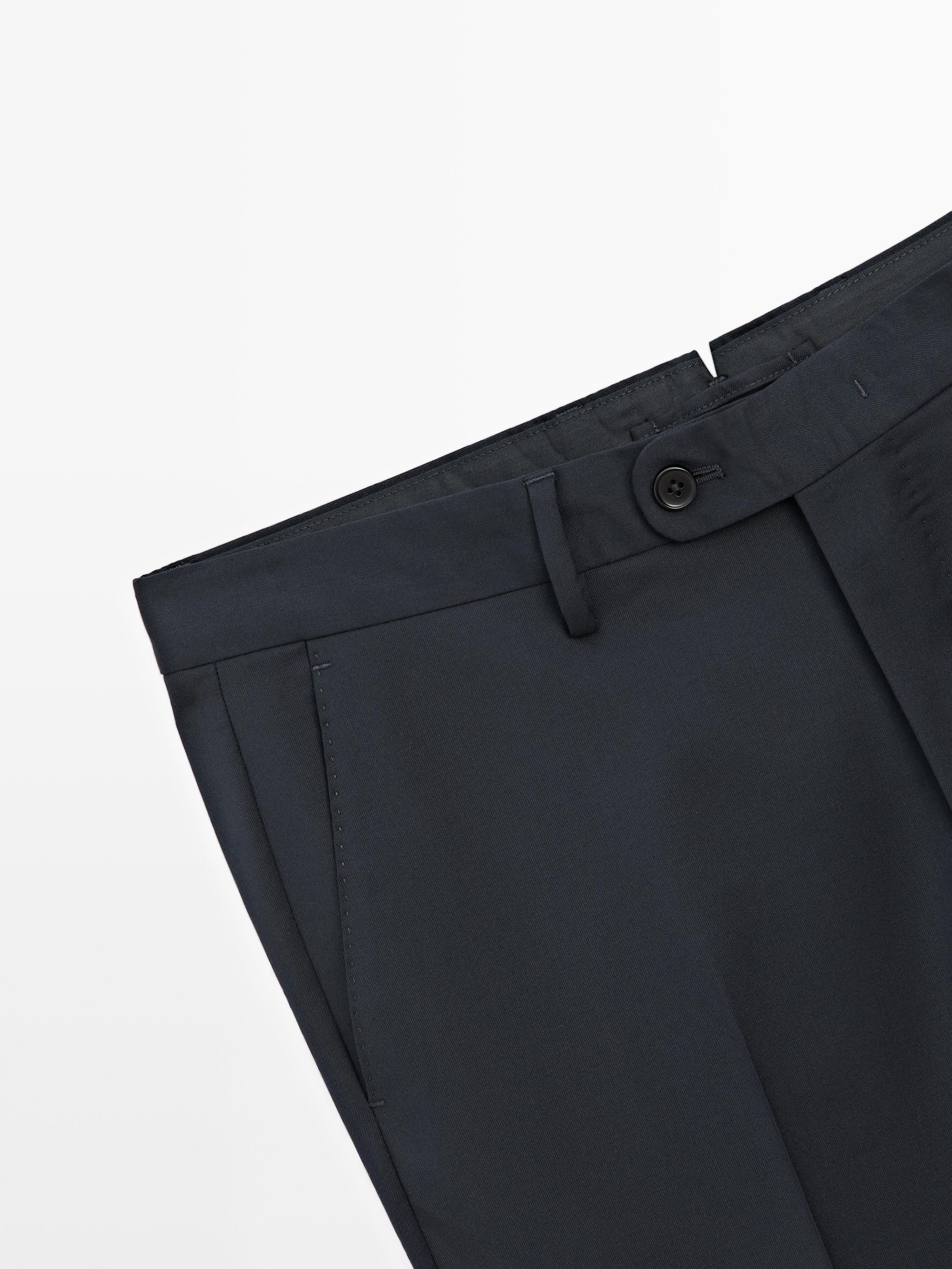 Cold wool suit trousers